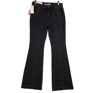 Idyllwind Jean Women 10 Rebel Flare Mid Rise Black Denim Western Miranda Lambert